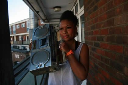 East London Rapper M.C. Singer and Songwriter Lady Marga M.C.